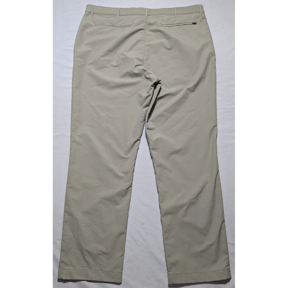 BANANA REPUBLIC Khaki Flat Front Performance Chino Pants - Men 40X30‎ EUC